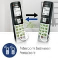 thumbnail image 4 of Teléfono inalámbrico VTech CS6719-2 con identificador de llamadas de 2 auriculares, plateado, 4 of 7
