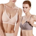 thumbnail image 2 of FJUCHAI Seamless Nursing Bras for Breastfeeding 2 in 1 Maternity Bras Pregnancy Sleep Bralette for Womens Nursing Underwear M-XXL, 2 of 8