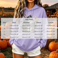 thumbnail image 3 of SEROYE Womens Christmas Print Sweatshirts Snowman Graphic Hoodie Long Sleeve Pullover Casual Holiday Festival Tops (2XL, Purple Christmas 02), 3 of 5