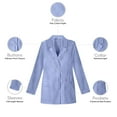 thumbnail image 4 of Panda Uniform by HeedFit 29" Medical Lab Coat for Women – M Sky Blue, 4 of 7