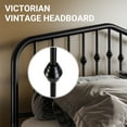 thumbnail image 6 of Sifurni Black Queen Size Metal Platform Bed Frame with Vintage Victorian Headboard & Footboard, Adult, 6 of 10