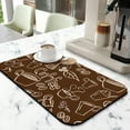 thumbnail image 2 of 19.5x12in Diatom Mud Coffee Mat - Superior Absorbent Quality, Ideal Mat for Coffee Makers and Espresso Machines,Coffee Drying Mat Typography Print Adds Class to Countertops, 2 of 7
