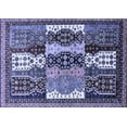 thumbnail image 1 of Ahgly Company Indoor Rectangle Abstract Blue Modern Area Rugs, 8' x 10', 1 of 4