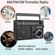 thumbnail image 5 of Radio Am Fm, radio portátil de onda corta, soporte USB, tarjeta Sd/tf, con conector para auriculares, alimentación de CA o batería, adecuado para personas mayores (negro), 5 of 5
