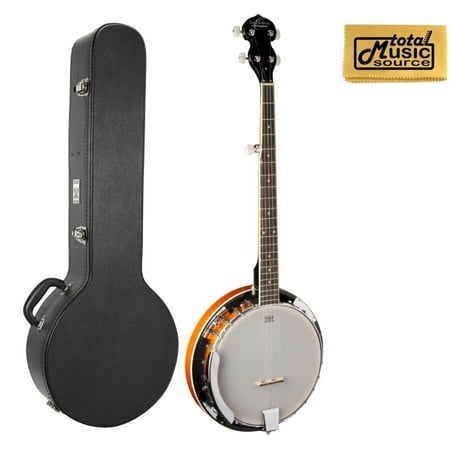 Oscar Schmidt OB4 5-string Banjo, Gloss Finish With Hard Case