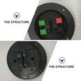 thumbnail image 3 of unbranded 2Ud Conector Para Equipos De Sonido Con 4 Puertos Duradero Y Fácil De Usar En Negro, 3 of 8