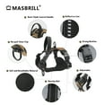 thumbnail image 5 of MASBRILL Reflective Dog Harness No Pull Dog Vest Harness with Handle, Breathable Padded Dog Chest Harness Adjustable for Large Dog-Brown XL, 5 of 10