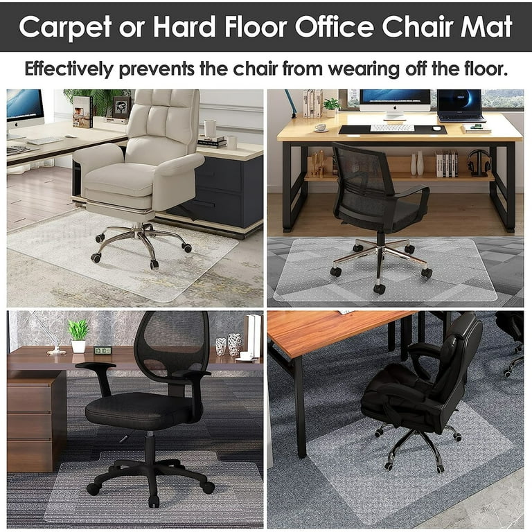Homieway Office Chair Mat for Carpet Non Slip 36 x48 with Extended Lip Walmart