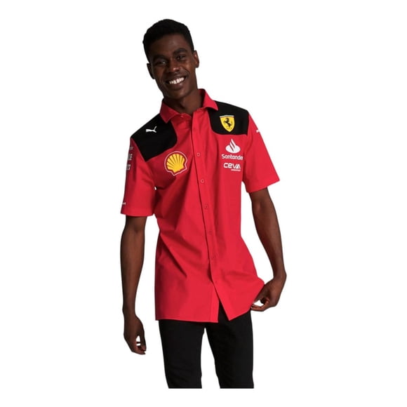 Camisa Puma Hombre Scuceria Ferrari Team Shirt Rojo Casual rojo S