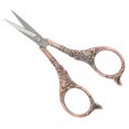 thumbnail image 3 of Sewing Scissors, Cross-Stitch Craft Scissor Sewing Shears, Stainless Steel Well-made Scissor European Retro Style For Embroidery, Needlework Sewing,Cross-stitch CopperB01-003-00123, 3 of 8