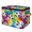 Multicolor 2, variant on ADECORIVY Vintage Mushroom,rustic Fall Storage Bin with Lid, Decorative Storage Boxes Cube for Shelves, Foldable Storage Baskets Closet Clothes Organizer with Handles