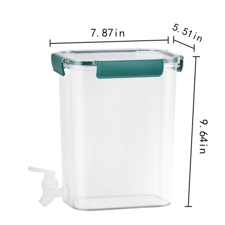 AURIGATE Plastic Drink Dispenser,Beverage Dispenser With Spigot.1.2Gallon  Iced Lemonade Juice Containers With Lids For Fridge Or Parties. Small Water