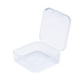 thumbnail image 2 of 6pc Square Plastic Bead Storage Containers Clear 5.4x5.3x2cm Inner Size: 5.1x5.05x1.5cm, 2 of 5