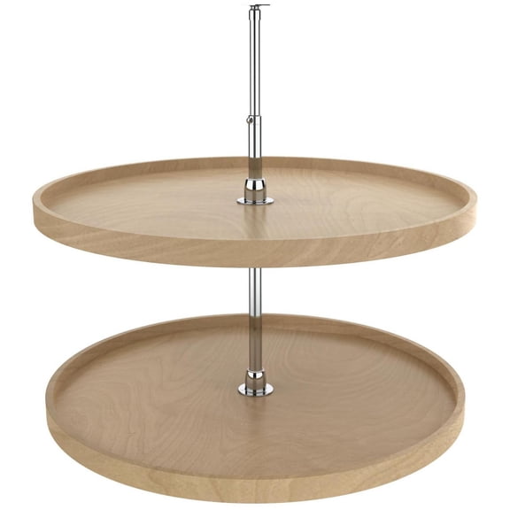 Rev-A-Shelf 4WLS072-32-52 Wood Classics Double 2 Tier 32" Full Circle Lazy Susan - Maple