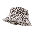 thumbnail image 4 of Jane Wardrobe Vintage Leopard Print Bucket Hat for Women, Frayed Brim Wide Brim UV Protection Summer Hat, 1 Piece, One Size, 4 of 4