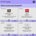thumbnail image 3 of HP 17 inch Touchscreen Business Laptop, 17.3" HD+ Anti-Glare, AMD Ryzen 5 7530U, 64GB RAM, 1TB SSD, AMD Radeon GPU, Webcam, Wi-Fi 6, Windows 11 Pro, 3 of 9