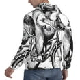 thumbnail image 6 of Lsque Capybara Riding Bicycle Pattern Casual Men's Hoodie,Hooded Sweatshirt with Kangaroo Pocket,Pullover Hoodie-X-Large, 6 of 7
