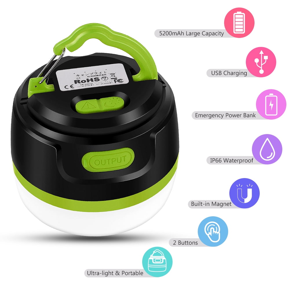 battery camping lamp
