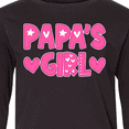 thumbnail image 4 of Inktastic Papa's Girl Gift Long Sleeve Youth T-Shirt, 4 of 5