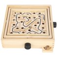thumbnail image 3 of Wooden Maze Puzzle Game, Exquisite Wooden Educational Useful Funny Wooden Labyrinth Board Game, For Parent-Child Children Educational Toy Gifts Party Game, 3 of 8