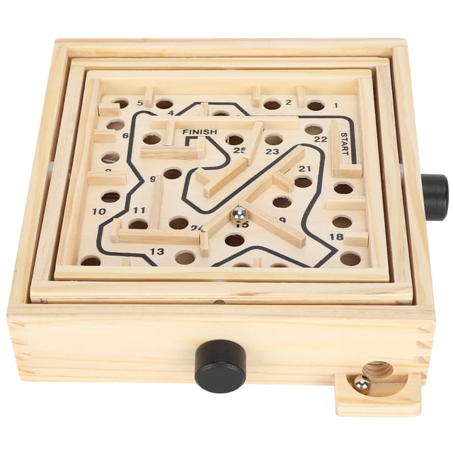 Juego De Laberinto De Madera, Desafiante, Útil Y Divertido Juego De Rompecabezas De Laberinto De Madera, Educativo De 25 Agujeros Para E Hijos