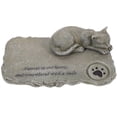 thumbnail image 1 of CATIEBYE Pierre Commémorative en Résine pour Animaux de Compagnie Statue de Chat Grise pour Décoration de Jardin Extérieur Hommage, 1 of 5