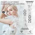 thumbnail image 3 of Compatible con Apple Watch Band Butterfly 38 mm, 40 mm, 41 mm, pulsera de diamantes brillantes para iWatch Band para mujer (plata), 3 of 5