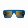 thumbnail image 4 of Gucci GG1570S 004 57mm Square Sunglasses Men's Matte Blue, 4 of 5