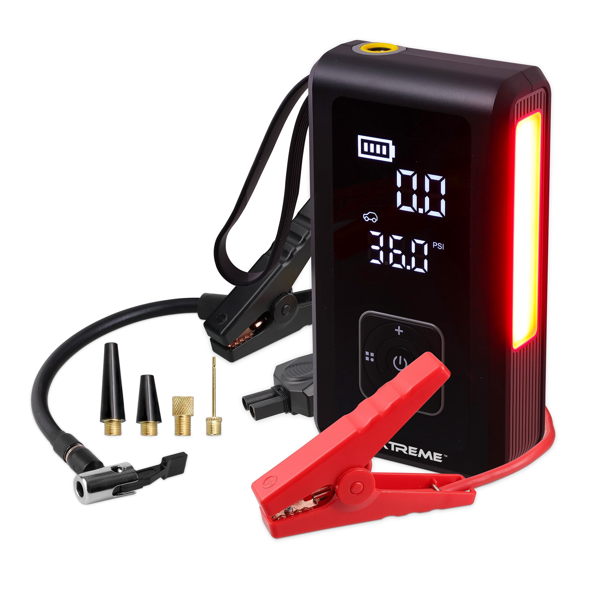 Xtreme Auto 4-in-1 Jump Starter with Air Compressor, 1000 Peak Amps Car Battery Booster, 150 PSI Tire Inflator, 8000mAh Portable Power Bank, LED Flashlight, USB-C Rechargeable