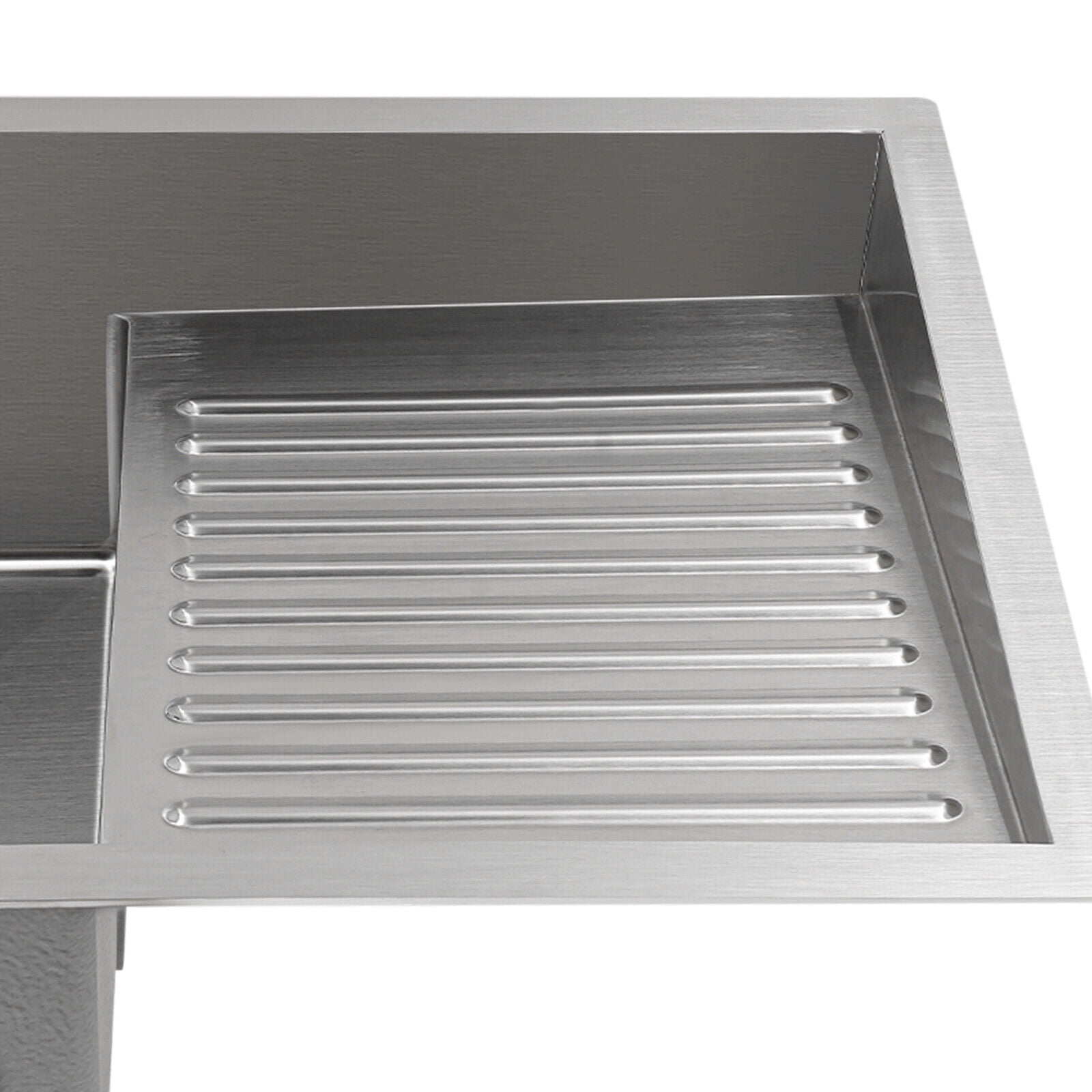 Laundry Utility Sink with Washboard 304 Stainless Steel Kitchen Sink Laundry Sink Wash Basin for Bathrooms, Garages, Basements