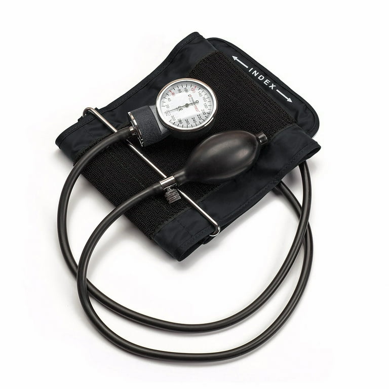 Paramed Sphygmomanometer, Upper Arm Manual Blood Pressure Cuff 8.7 - 16.5 inch, Stethoscope Not Included, Black