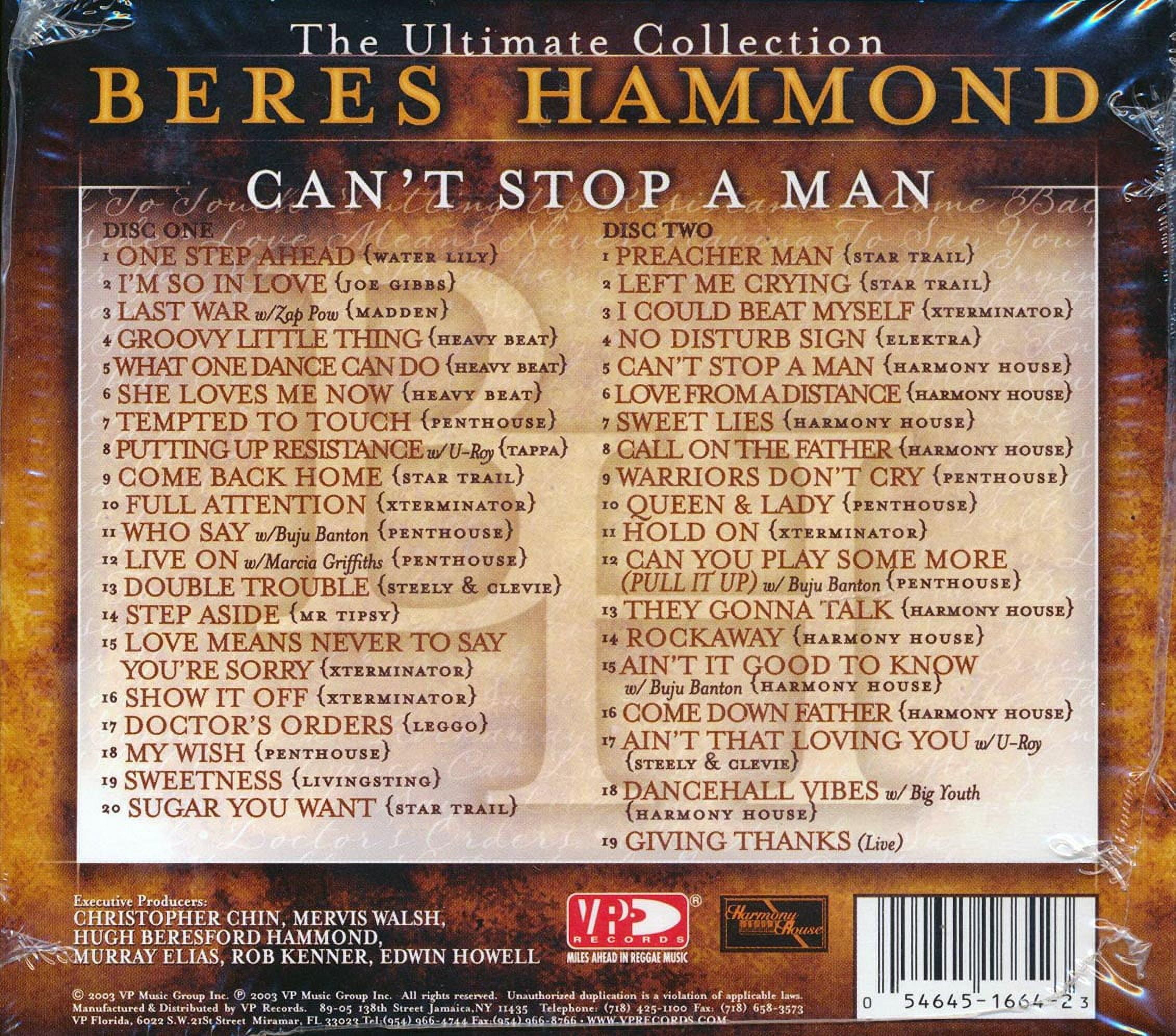 Beres Hammond - Can't Stop A Man: The Best Of - Music Beres Hammond - Can't Stop A Man: The Best Of - Music