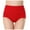 Red, variant on Women's Stretch Underwear Briefs Soft Breathable High Waisted Full Coverage Ladies Panties