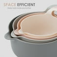 Cook with Color Mixing Bowls 4 Piece Nesting Plastic Mixing Bowl Set