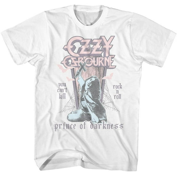 Ozzy Osbourne Pastel Coffin White Adult T-Shirt