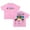 Pink, variant on Avery Anna Let Go Letters Tour T-shirt Crewneck Short Sleeve Cotton Tee Men Women Streetwear Tops