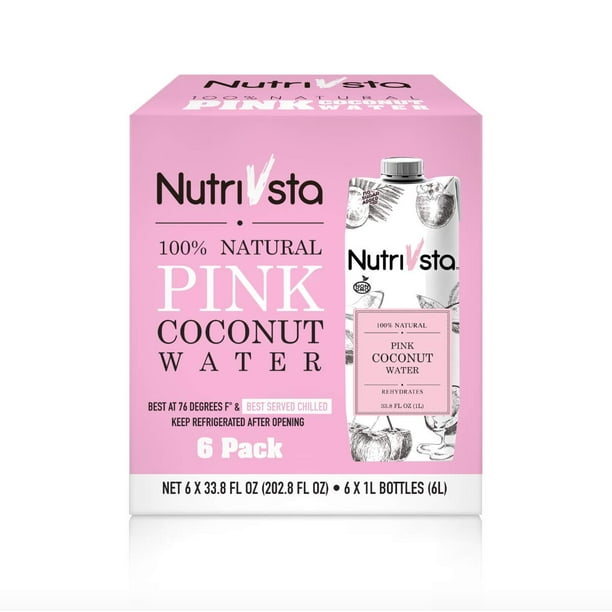 Pink Coconut Water_(1L) 6 Pack, Exclusive and Premium Coconut Water