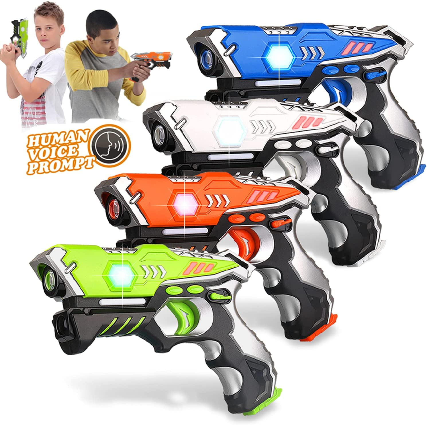 Kidpal Laser Tag Guns Set for Kids 812 Indoor and Outdoor Laser Guns Game Set of 4 Christmas