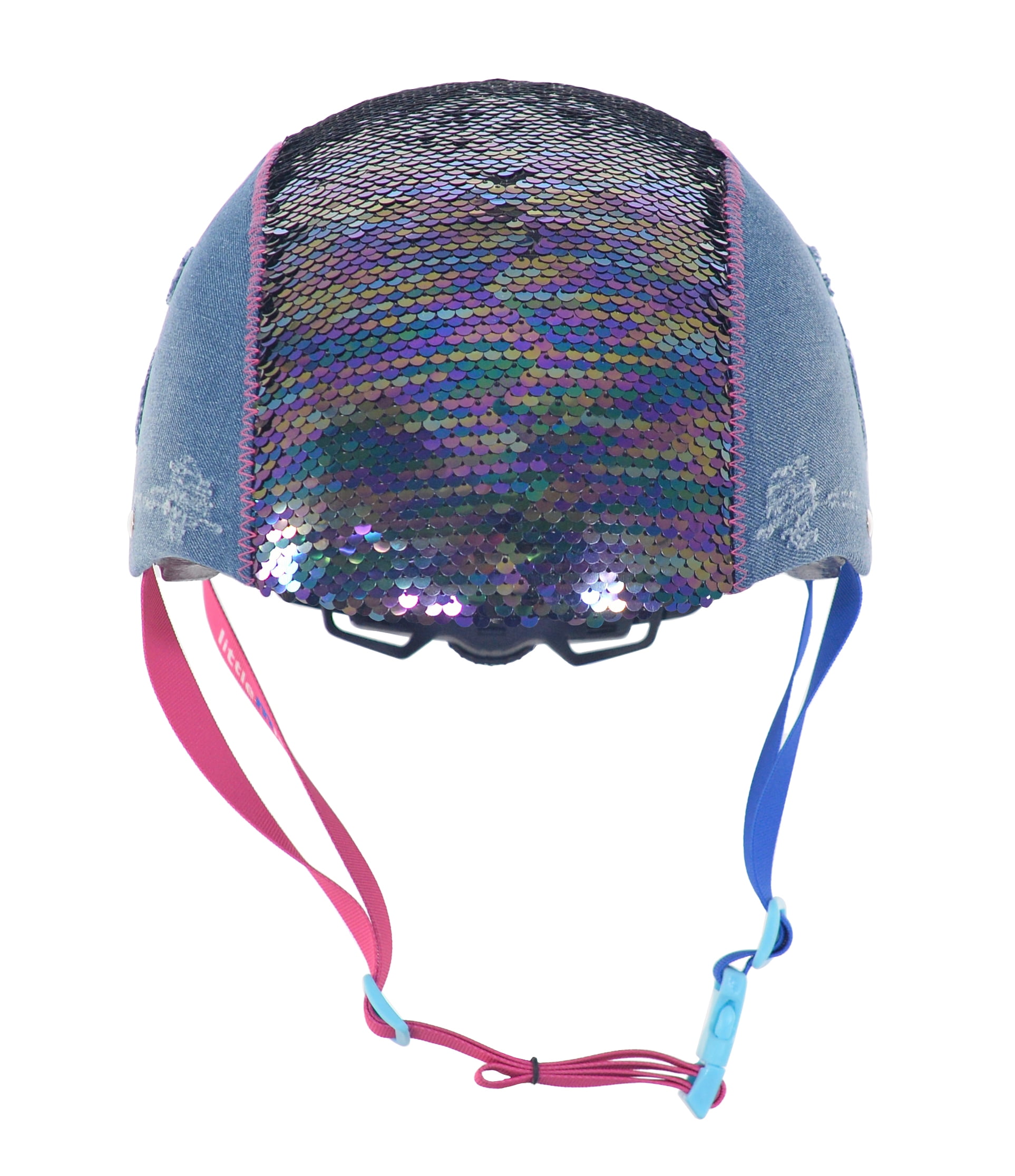 LittleMissMatched Magic Sequin & Denim Multi-Sport Girl’s Child Helmet