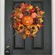 thumbnail image 1 of Corona de calabaza de otoño - Corona de otoño para la decoración de la puerta principal, arces artificiales, girasol, cosecha de otoño, decoración navideña, exterior interior, 1 of 5