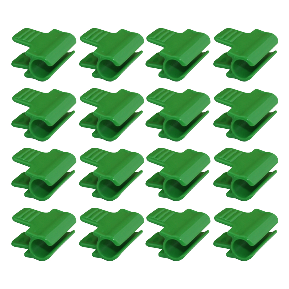20PCS 11mm Greenhouse Plastic Snap Clamp for Pipes Greenhouses Row