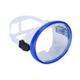 thumbnail image 2 of Máscara de buceo de lente única gafas de natación Silicona a prueba de fugas de silicona amplia máscara de snorkel para adultos para bucear buceo Azul, 2 of 8