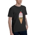 thumbnail image 2 of Colorful Ice-Cream Men's T-Shirt Cotton 100% Summer Tops Fashion Casual Colorful Ice-Cream Short Sleeves for Men Women Round Collar Top Tees, 2 of 6