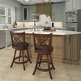 thumbnail image 4 of Gymax 360° Swivel Barstools Set of 4 24'' Counter Height Bar Chairs with Back & Footrest, 4 of 10