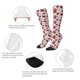 thumbnail image 3 of Balery Leaves And Anemone Flowers In Red Grey Calcetines novedosos Calcetines deportivos Calcetines hasta la rodilla Calcetines de algodón Calcetines originales y geniales, 3 of 6