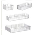thumbnail image 2 of deevoka Makeup Organizer Acrylic Desktop Storage Basket for Dresser Countertop 4 Pieces, 2 of 7