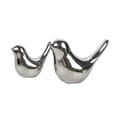 thumbnail image 4 of 2 estatuas de pájaros, adornos de escritorio, estatuas nórdicas minimalistas modernas, esculturas de animales para la entrada, la oficina, regalos de Plata, 4 of 10