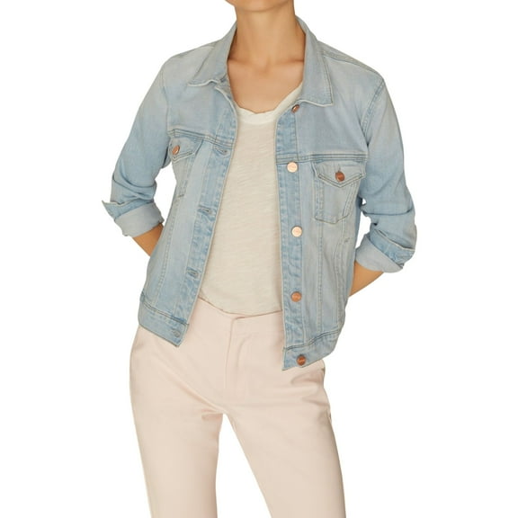 Sanctuary Clothing Womens Kyle Classic Jean Jacket, Blue, XX-Large