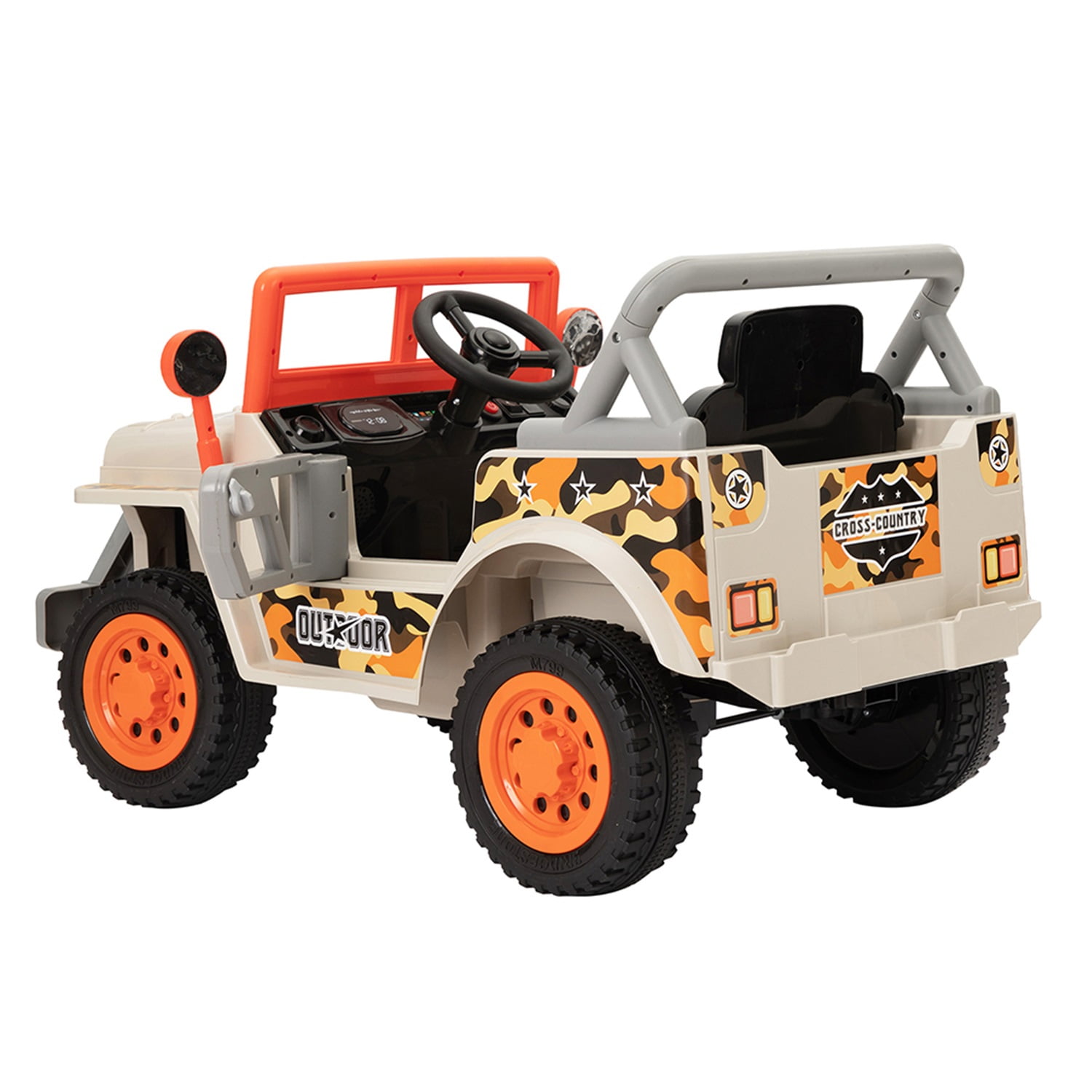 CIPACHO 12V Kids Electric Ride on Car, Driving Trucks for Aged 3-6 Children, Orange CIPACHO 12V Kids Electric Ride on Car, Driving Trucks for Aged 3-6 Children, Orange