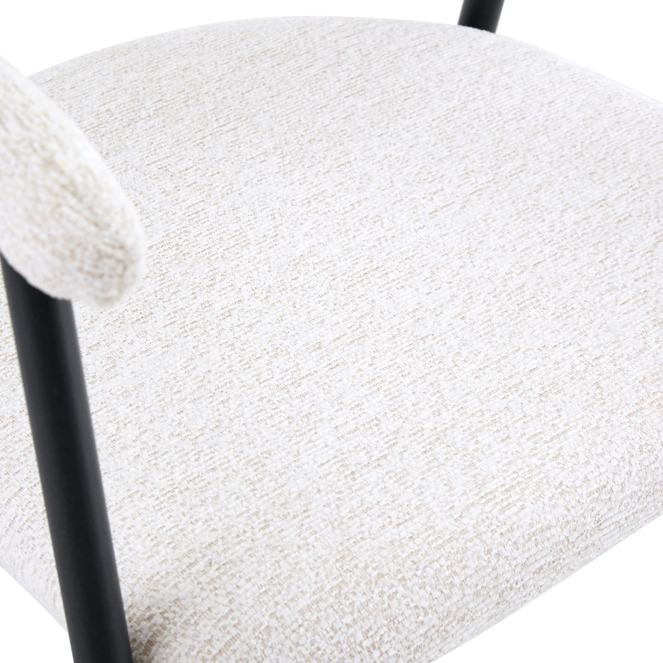 Vinform Upholstered Dining Chairs Set of 4, Fabric Dining Room Chairs, White
